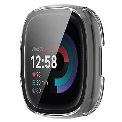 For Fitbit Versa 4 Lite Sense 2 Full Cover Tempered Glass PC