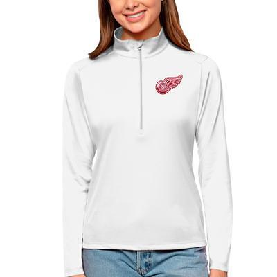 Detroit Red Wings Antigua Women's Team Logo Protect Full-Zip Hoodie - Black