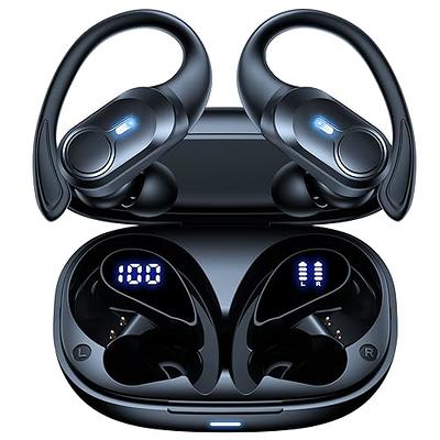 Wireless Earbuds, Bluetooth 5.3 Earbuds HiFi Stereo Wireless Headphones  Noise Cancelling with Mic, USB C, IPX7 Waterproof Earphones 36H Playtime,  LED Power Display, Ear Buds for Sports, Work, Black : : Electronics