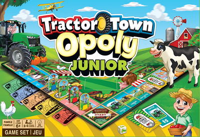 MasterPieces Kids & Family Board Games - Caterpillar Builder Opoly Jr. -  Officially Licensed Board Games For Kids, & Family