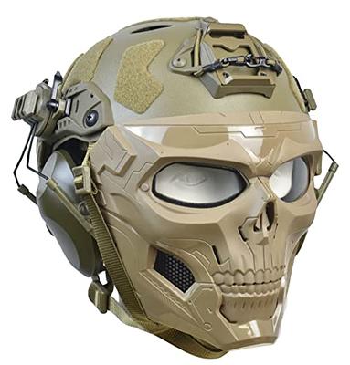 Yzpacc Airsoft Mask With Goggles, Foldable Half Face Airsoft Mesh