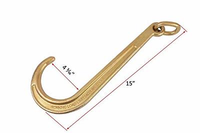 Mytee Products 5/16x6' Leg G70 15 Long Shank J Hook Tow Chain w/RTJ