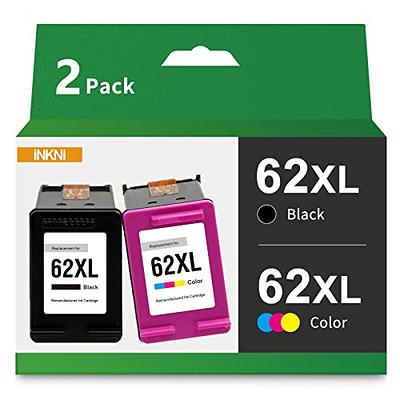 InkNI Remanufactured Ink Cartridge Replacement for HP 62XL 62 XL C2P05AN  C2P07AN for OfficeJet 200 250 Envy 5660 7640 7645 5740 5540 5642 5643 5746  5745 5640 5642 8000 Printer (Black Tri-Color) - Yahoo Shopping