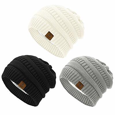 Simple Girl Thicken Ski Snow Cap New Fashion Fur PomPoms Winter