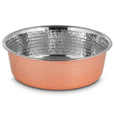 Frisco Marble Print Stainless Steel Double Elevated Dog Bowl