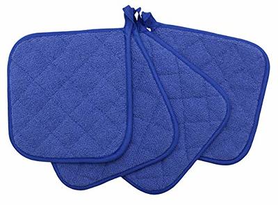 Cotton Pot Holders Cotton Made Machine Washable Heat Resistant Everyday  Kitchen Basic Terry Pot Holder, Hot Pads, Trivet for Cooking and Baking Set  of