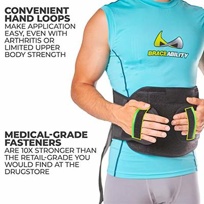 BraceAbility Lower Back & Spine Pain Brace | Adjustable Corset Support for  Lumbar Strain, Arthritis, Spinal Stenosis and Herniated Discs (One Size 
