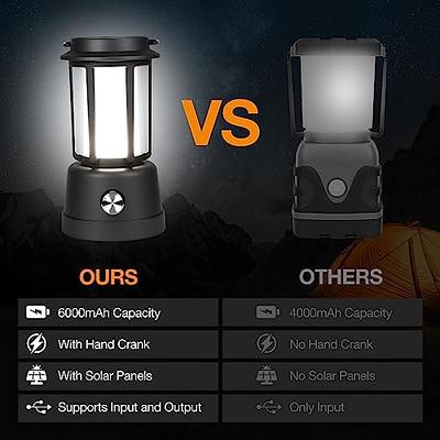 Camping Lantern, CT CAPETRONIX Lanterns for Power Outages 6000mAh, IPX5  Waterproof, Rechargeable Camping Lantern with Hand-Cranked, Solar Lantern  Camping Essentials for/Tent/Hiking - Yahoo Shopping