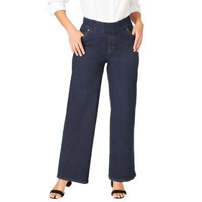 Jessica London Women's Plus Size 2 Piece Pant Set Elastic Waist Pull-On Dress  Pants Long Tunic To…