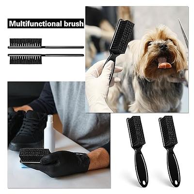 8 Pieces Shaver Brush Razor Cleaning Brush Electric Double Sided Trimmer  Shaver Brush Cleaner Set Nylon Bristles PP Handle