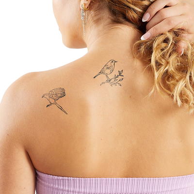 Inkbox Temporary Tattoos, Birds, Water-Resistant, Perfect for Any Occasion,  Black, 2 Pack - Yahoo Shopping