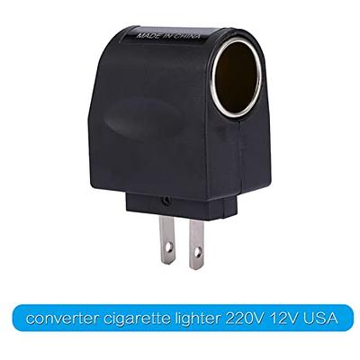 AC to DC Converter, 12V DC 500mA Car Cigarette Lighter Adapter, 100-240V AC  Vehicle Power Inverters, for Inflator, Car Refrigerator - Yahoo Shopping