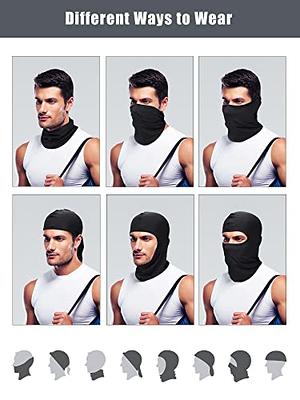 9 Pieces Ski Mask for Men Balaclava Face Mask Summer Face Mask Balaclava  Full Face Mask Breathable Hood for Outdoor Use