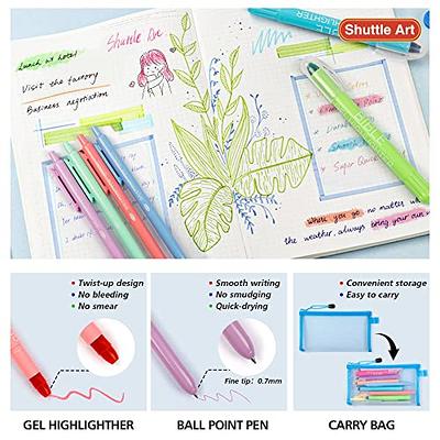 Shuttle Art Bible Highlighters and Pens No Bleed, 22 Pack Bible Journaling  Kit, 10 Colors Gel Highlighters and 12 Colors Fineliner Pens with a storage  bag, Bible Markers No Bleed Through - Yahoo Shopping