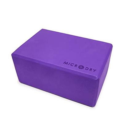 MICRODRY - Stretching & Exercise Foam Block, Yoga, Pilates Equipment for Home  Workouts, Fitness Accessories for Home & Gym, Slip-Resistant, EVA Foam  Block - 9 x 4 x 6 inches (Purple) - Yahoo Shopping