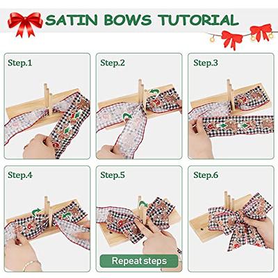 Bow Maker Wooden Wreath Bowing Making Tool Party DIY Kinds of Bow Maker for Ribbon  Crafts Party Wedding Decoration