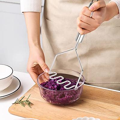 Potato Masher Stainless Steel, Hand Mashed Potatoes Smasher, Metal Wire  Masher Kitchen Tool for Mashing Bean, Avocado, Baby Food