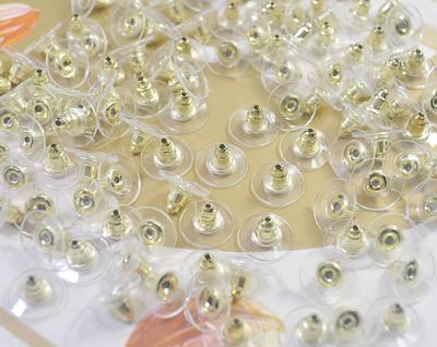  Earring Backs,200PCS Rubber Earring Stoppers, Clear