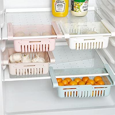 Fridge Storage Box, 2pcs Fridge Drawer, Fridge Storage Boxes With Sliding  Drawer, Fruit And Vegetable Fridge Storage Bin, Retractable Fridge Storage.