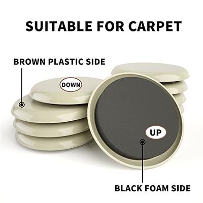 Furniture Sliders for Carpet X-PROTECTOR 8PCS 4 3/4 - Move Your Furniture  Easily with Furniture Movers Sliders for Carpets!