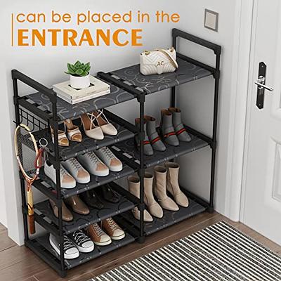 HOMIDEC Shoe Rack, 6 Tier Shoe Storage Cabinet 24 Pair Plastic Shoe Shelves  Organizer for Closet Hallway Bedroom Entryway