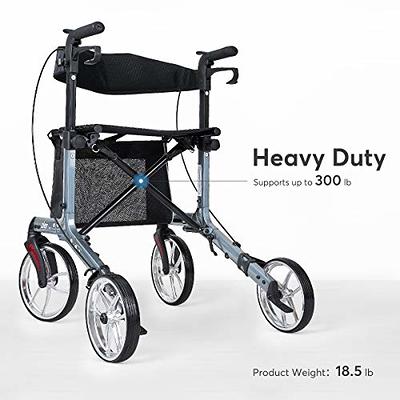 Zler Upright Walkers for Seniors, Upright Rollator Walker with