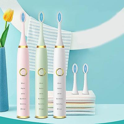 crgrtght Electric Toothbrush, Electric Toothbrush with 8 Brush Heads,with  Toothbrush Box, 5 Cleaning Modes,Electric Toothbrush Rechargeable,Smart