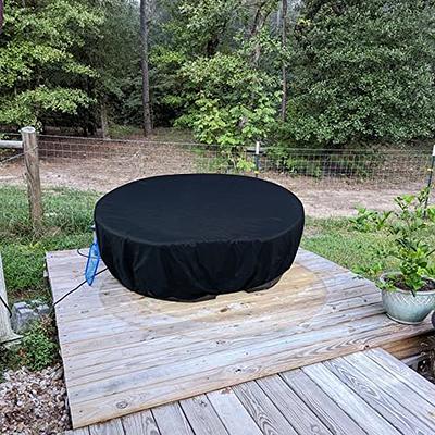  Waterproof Stock Tank Pool Cover, rubermaid 150 Gallon Water  Tank Cover for Outside, 420D Oxford Inground Pool Cover, Hot Tub Cover for  Dustproof Weather Resistant and Waterproof Anti-UV : Patio