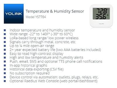 Aqara Temperature and Humidity Sensor- 3 Pack, Requires Aqara Hub, ZigBee, for Smart Home Automation, Wireless Thermometer Hygrometer, Compatible