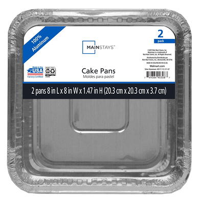 Mainstays Aluminum Cake Pans,13 x 9, 2 Count