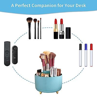 Marbrasse Acrylic Pen Holder, 360-degree Rotating Clear Pen Organizer for  Desk, Desktop Stationery Organizer Caddy for Office School Home & Art