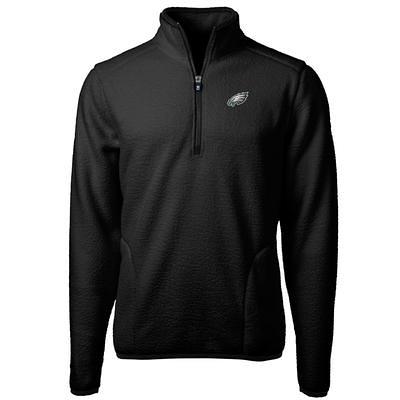 Men's Philadelphia Eagles Profile Black Big & Tall Fleece Quarter-Zip Jacket