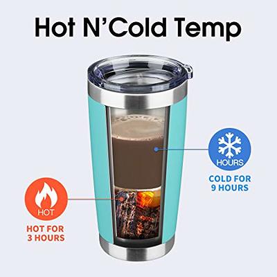 20oz Stainless Steel Tumblers Bulk,Vacuum Insulated Cups Double Wall Large  Tumbler with Lid,Powder Coated Coffee Mugs for Ice & Hot Drink Gifts