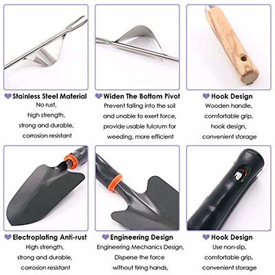 Swpeet 5Pcs Manual Weeders Puller Tool Kit, Weed Puller Tool