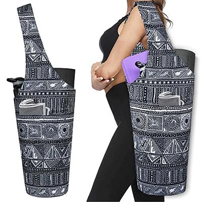 Yoga Mat Bag - Large Yoga Bag with Yoga Mat Strap, Zipper and