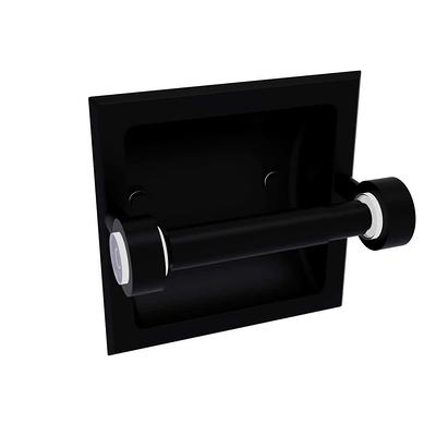 allen + roth Satin Nickel Freestanding Spring-loaded Toilet Paper Holder in  the Toilet Paper Holders department at