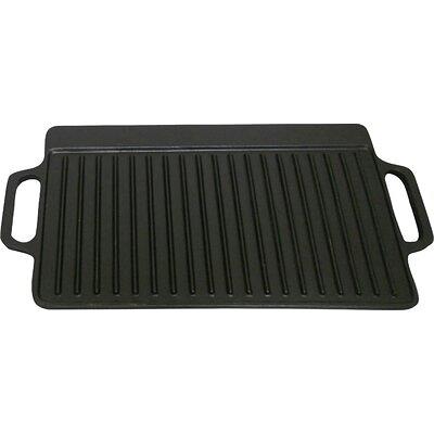 Valor 11 x 7 Rectangular Pre-Seasoned Cast Iron Fajita Skillet