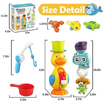 Bath Toys for Toddlers 1-3 3-5,Baby Bath Toys Cute Duck Cat