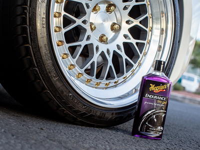 Meguiar's Endurance Tire Gel, Rich Purple Liquid, Glossy Shine - Tire Care,  16 Oz 