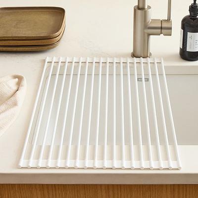 Silicone Coated Roll Up Over the Sink Drying Rack