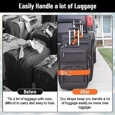 8 Pack Luggage Straps Suitcase Tags Set, Travel Adjustable Suitcase Belt  Silicone Luggage Tags with Name ID Card Man Women Travel Accessories  (Orange) - Yahoo Shopping