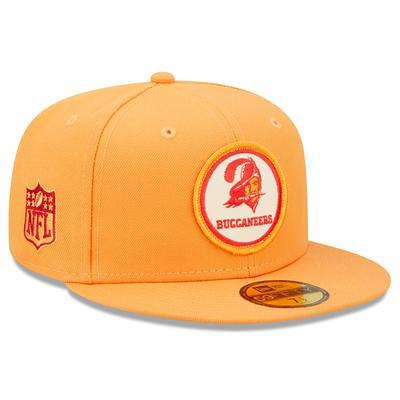 Men's New Era Orange/White Tampa Bay Buccaneers Logo Patch Trucker