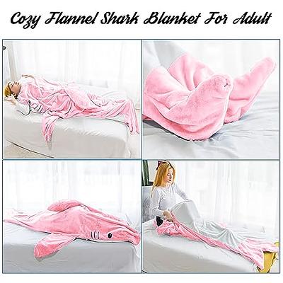 Shark Blanket for Adult Kids - Wearable Shark Blanket, Super Soft