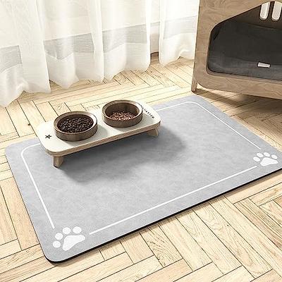 VCEPJH Absorbent Dog Mat for Food and Water Bowls - 2 Pack 32x20