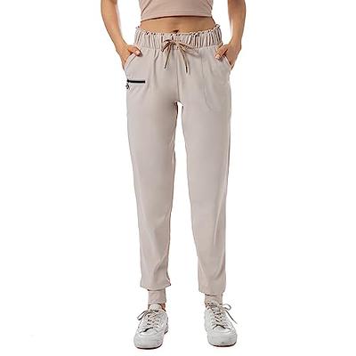 Haowind Joggers for Women with Pockets Elastic Waist Workout
