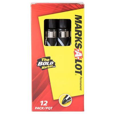 Avery Marks A Lot 24147 Red Jumbo Permanent Markers, Chisel Tip, 3 Each