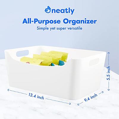 FINESSY Pantry Storage Bins for Pantry Organization - Stackable Pantry  Organizer Bins for Organization, Under Sink Pantry Plastic Containers for  Shelf