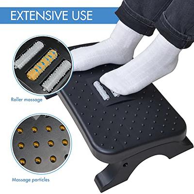 Scalebeard Under Desk Footrest, Ergonomic Foot Stool with Massage Rollers  Max-Load 120Lbs Desk Leg Rest Pain Relief for Home Office Work - Yahoo  Shopping