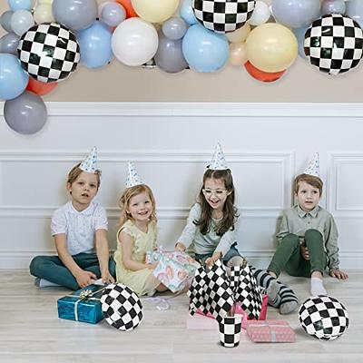  2Pcs 8×12inch Checkered Flag Black and White Racing