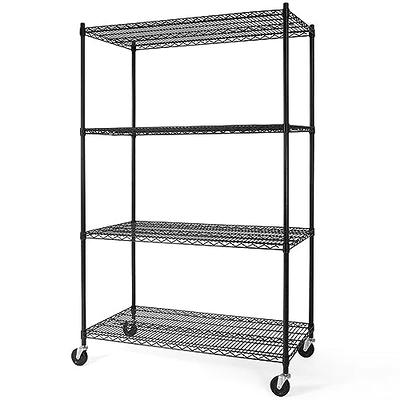 YYkokocat 6-Tier Wire Shelving Unit 2100Lb Capacity Adjustable Storage  Shelves Heavy Duty Storage Rack with Wheels NSF Metal Shelf for Closet  Kitchen